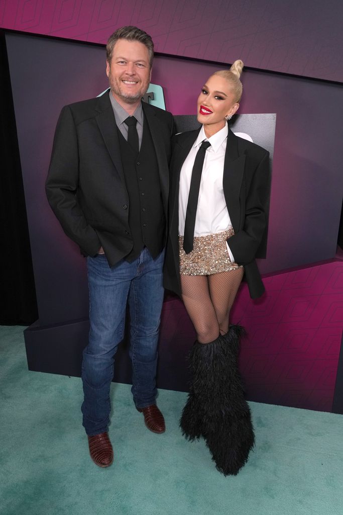 Blake Shelton and Gwen Stefani at the 2023 CMT Music Awards 