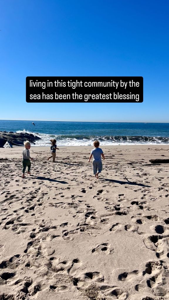 Meredith Hagner shares a photo of her two sons on the beach, posted on Instagram