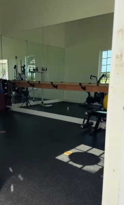 inside joanna and chip gaines home gym