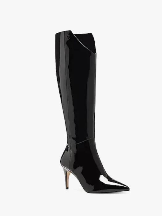 patent leather boot