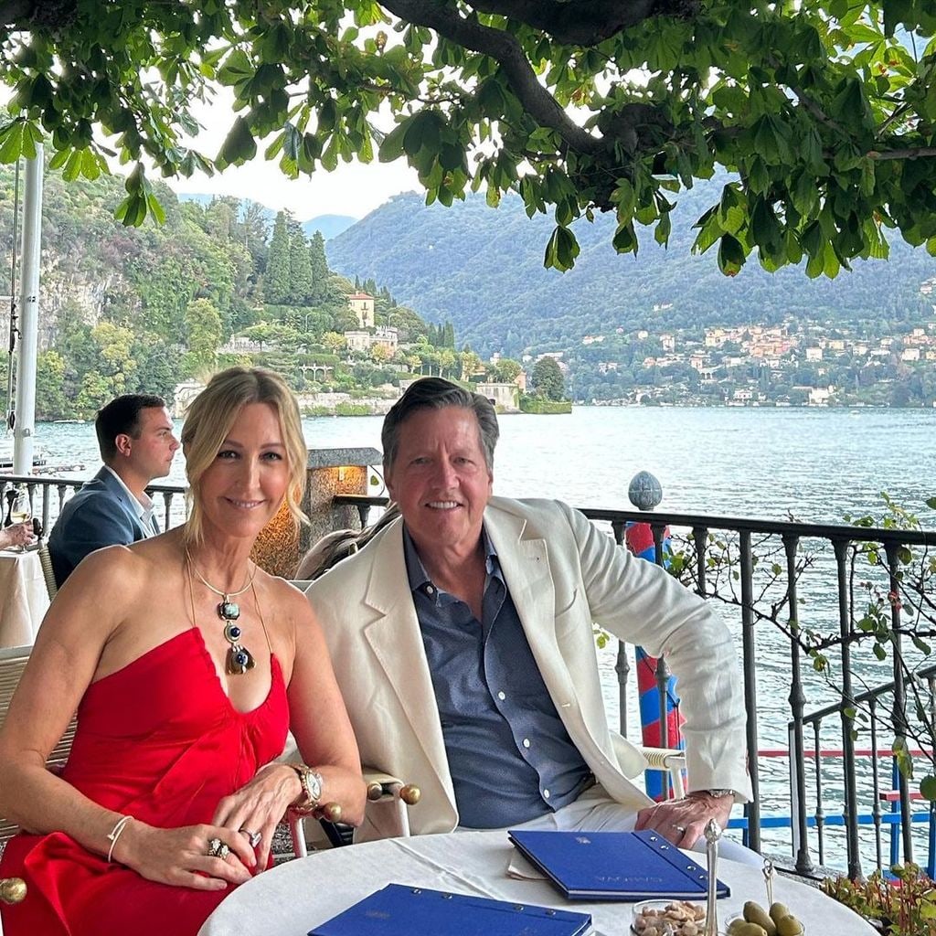 Lara with her husband Richard McVey during their Italian vacation