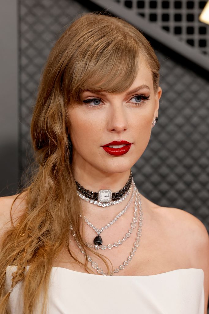 LOS ANGELES, CALIFORNIA - FEBRUARY 04: (FOR EDITORIAL USE ONLY) Taylor Swift attends the 66th GRAMMY Awards at Crypto.com Arena on February 04, 2024 in Los Angeles, California. (Photo by Frazer Harrison/Getty Images)