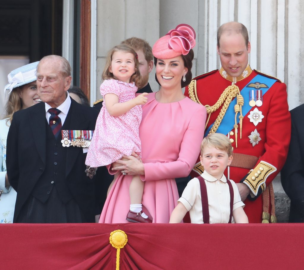 The Princesses looked pretty in pink for Trooping the Colour