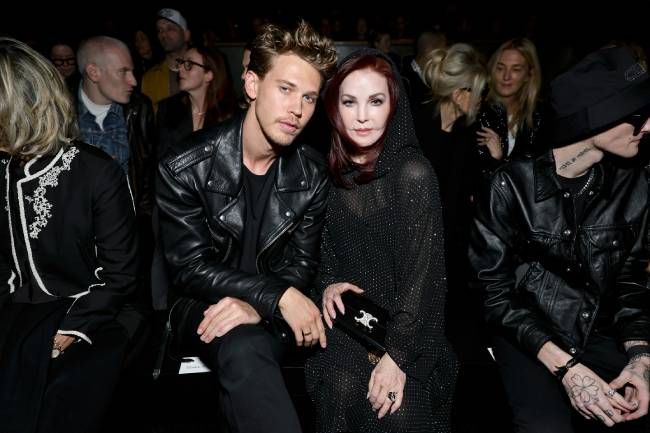 Lisa Marie with Austin Butler, who portrayed Elvis in the Baz Luhrmann biopic