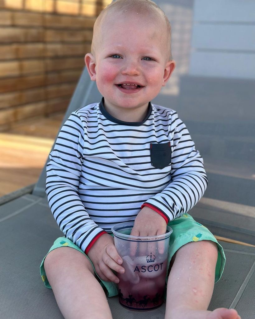 Dylan Dreyer's son looked adorable with his Ascot cup