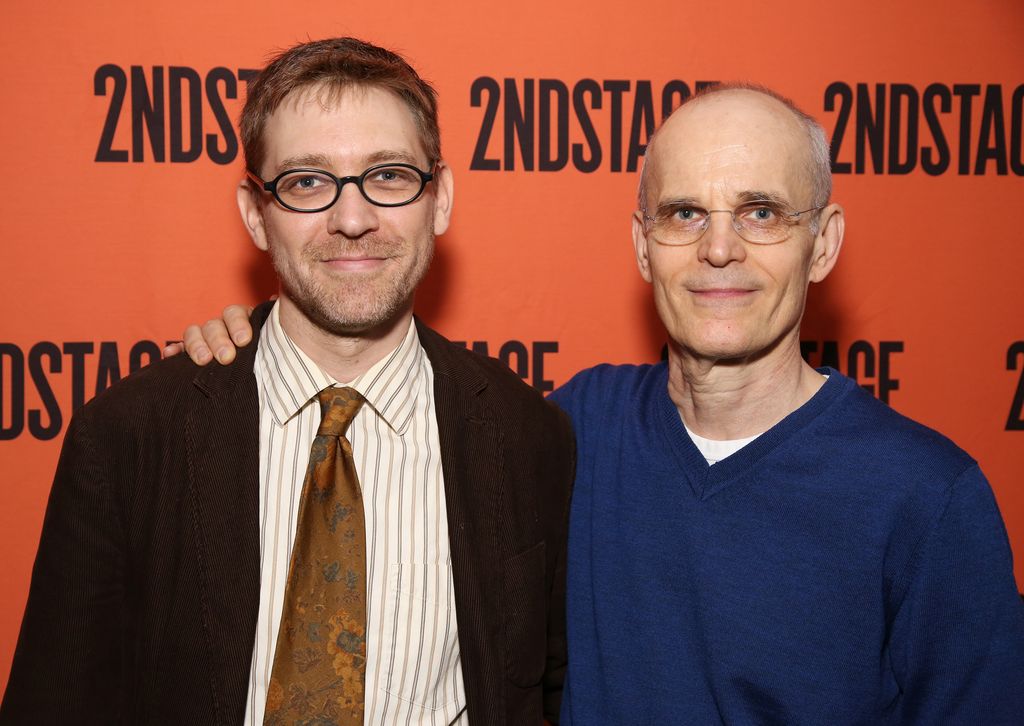 Greg Pierce and Zeljko Ivanek attend the Opening Night performance of 'A Parallelogram'  at The Second Stage Theatre on August 2, 2017 in New York City