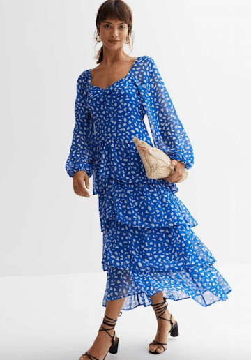 New Look blue midi dress