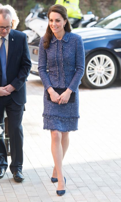 Kate Middleton Wears a Navy MilitaryInspired Jacket