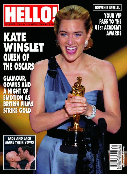 Hello Cover UK Kate Winslet Oscars win