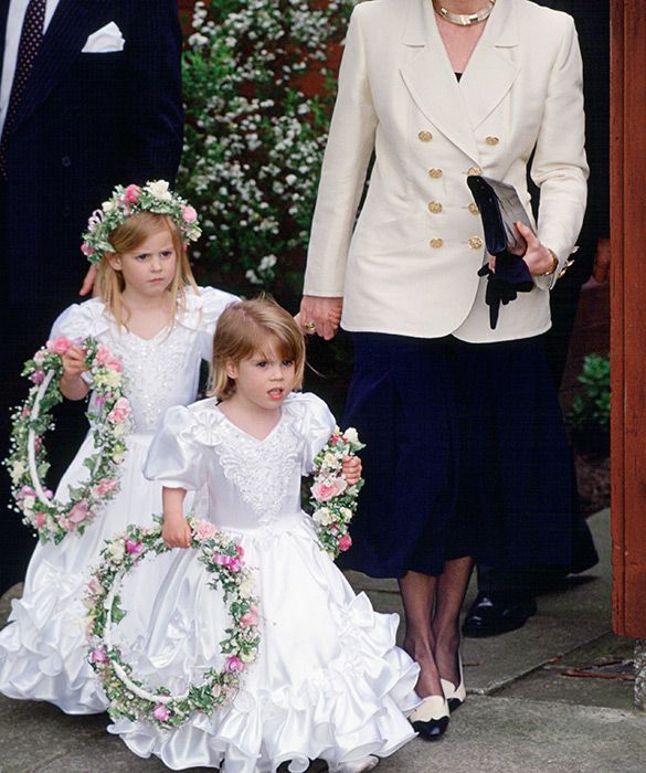 princess eugenie princess beatrice bridesmaids alison wardley wedding 1993