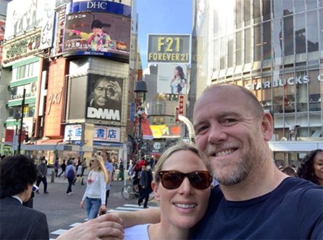 zara and mike tindall in japan