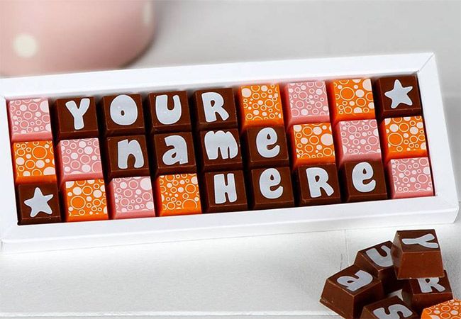 new personalised choc