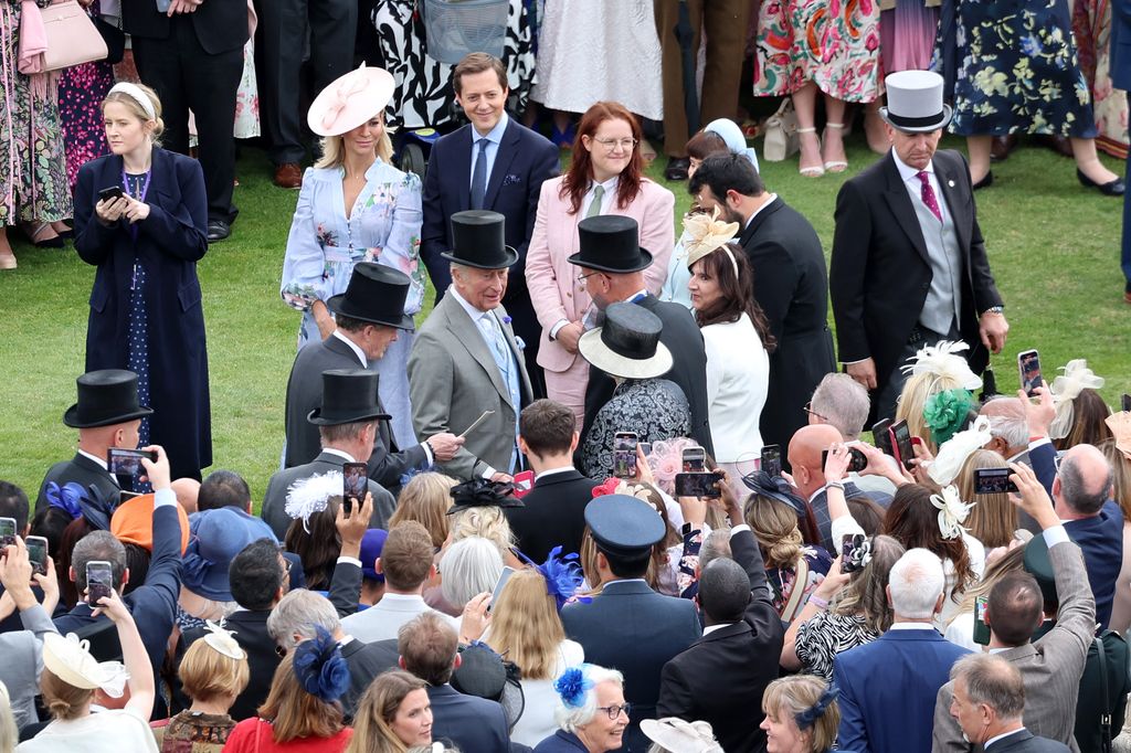 King Charles meets with guests