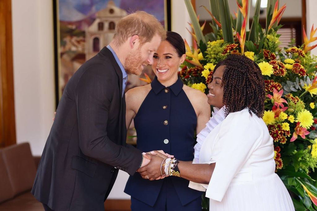 Harry and Meghan with Francia Marquez