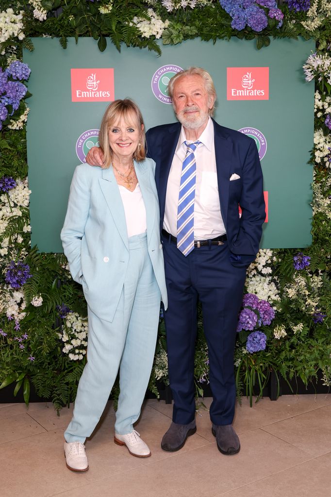 twiggy and leigh lawson at wimbledon