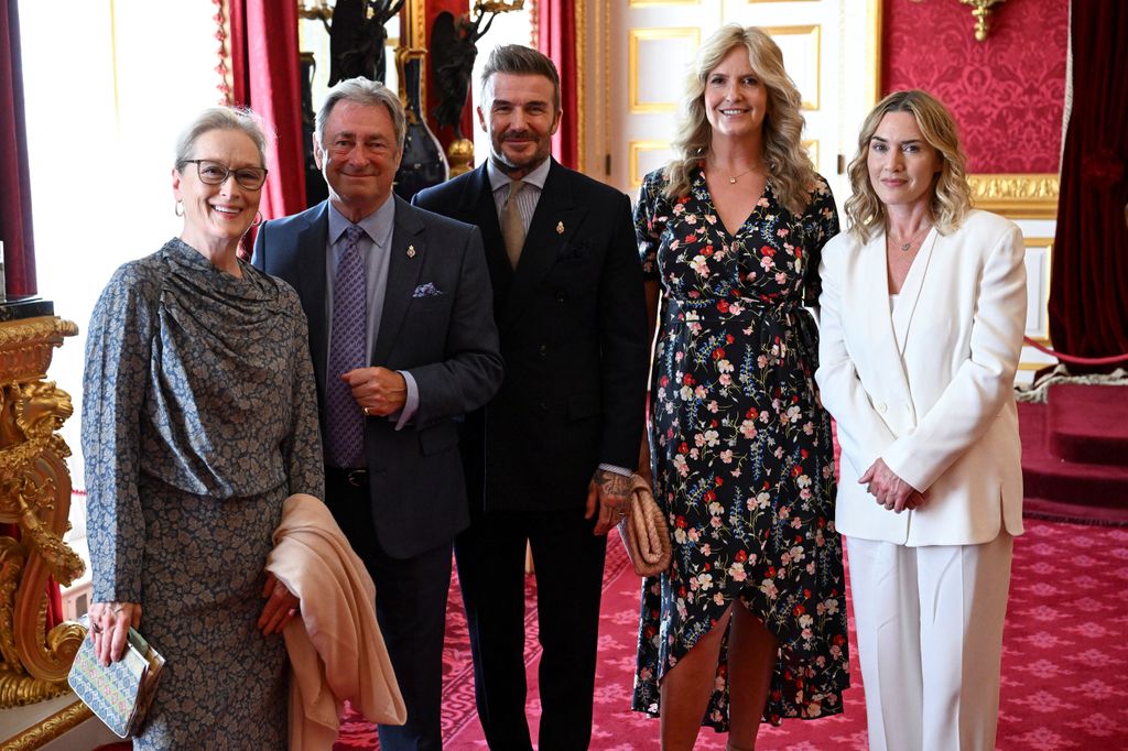 Meryl Streep, Alan Titchmarsh, David Beckham, Penny Lancaster and Kate Winslet attend the King's Foundation Awards ceremony, on the 35th anniversary of The King's Foundation, at St James's Palace on June 12, 2025 in London, England.