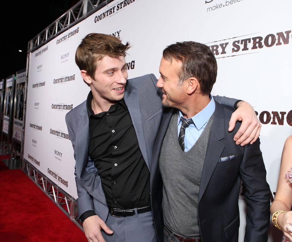 Garrett Hedlund and Tim McGraw at Screen Gems Premiere of "Country Strong" in2010
