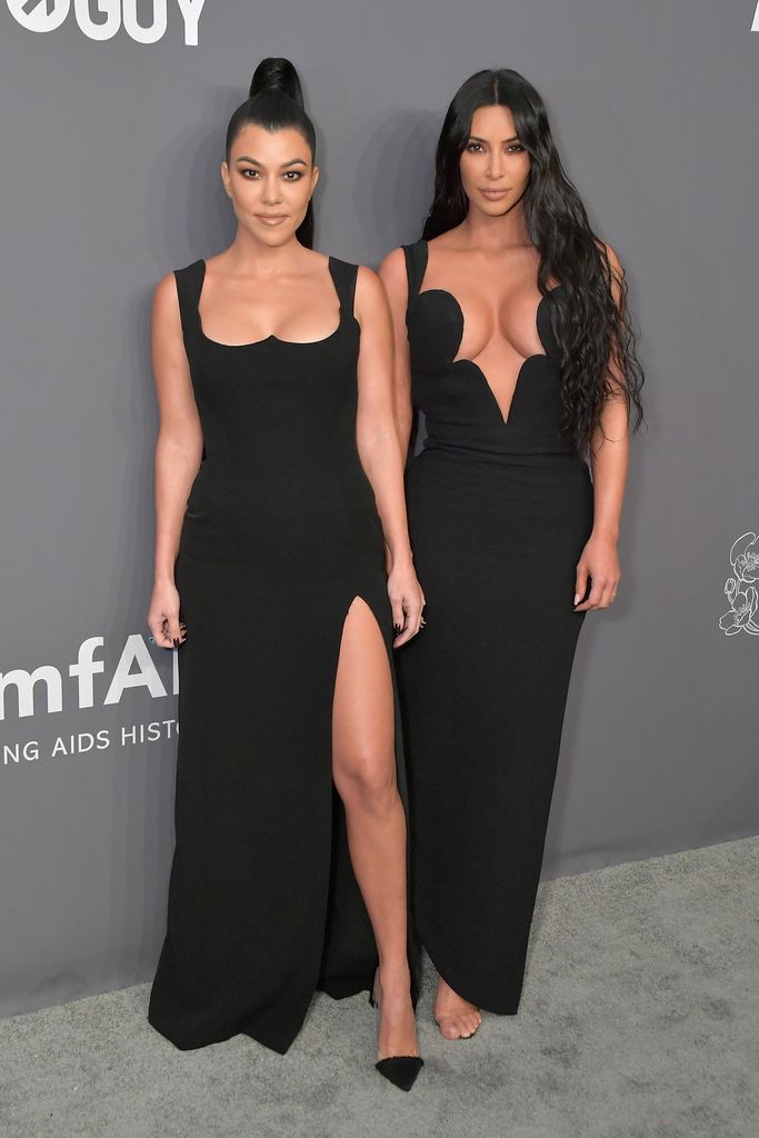 kourtney kardashian kim kardashian black dresses