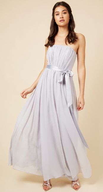 strapless bridesmaid dress