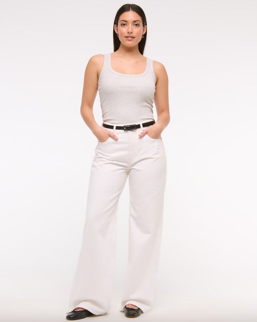 abercrombie white jeans