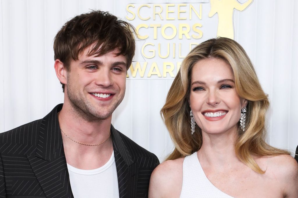 Leo Woodall and Meghann Fahy at the 29th Annual Screen Actors Guild Awards, Arrivals, Los Angeles, California, USA - 26 Feb 2023