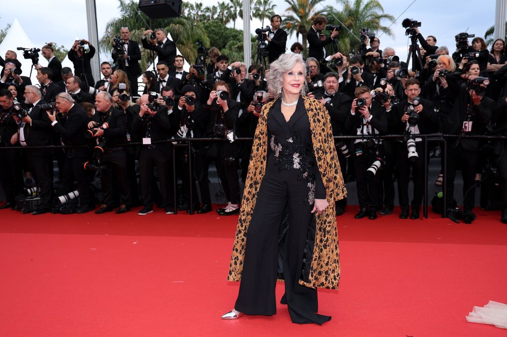 Jane Fonda at the opening ceremony red carpet at the 77th annual Cannes Film Festival