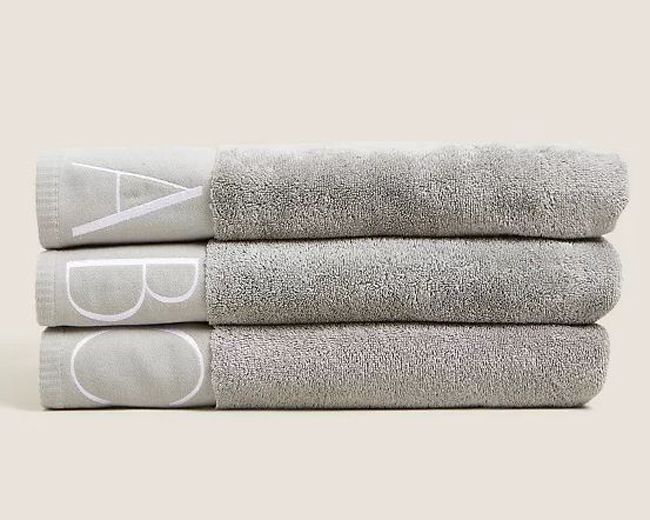alphabet towels