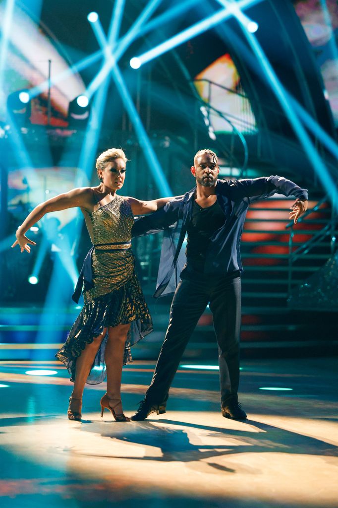 Amy Dowden and JB Gill dancing a rumba