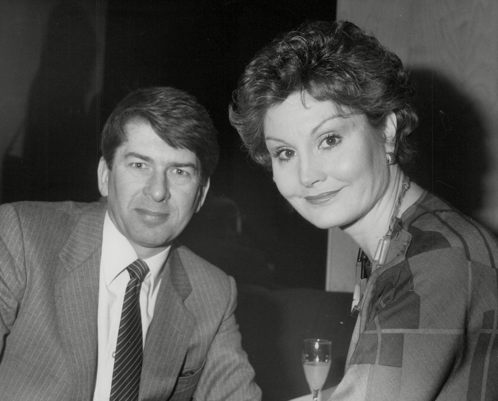 Angela Rippon With her ex-husband Christopher Dare