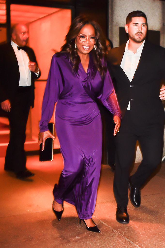 Oprah Winfrey dazzled in the Saint Lauren dress