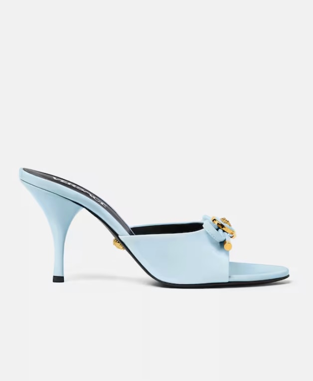 Opera Bow Patent Mules 85 mm
versace
