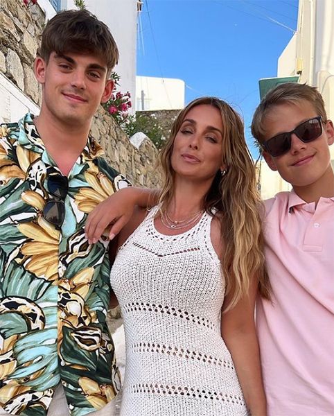 louise redknapp sons holiday