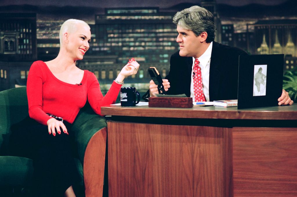 Susan with Jay Leno in 1993