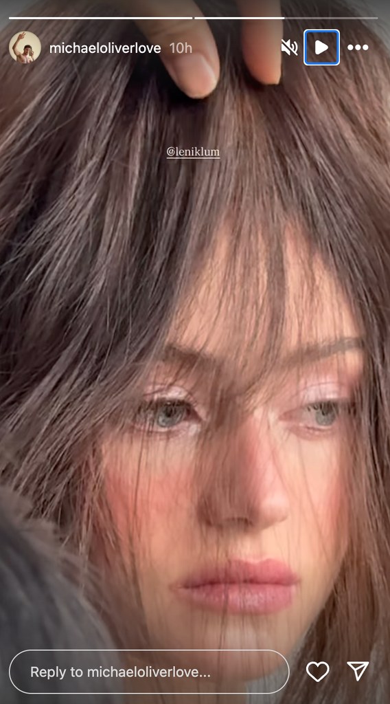 Leni Klum with bangs