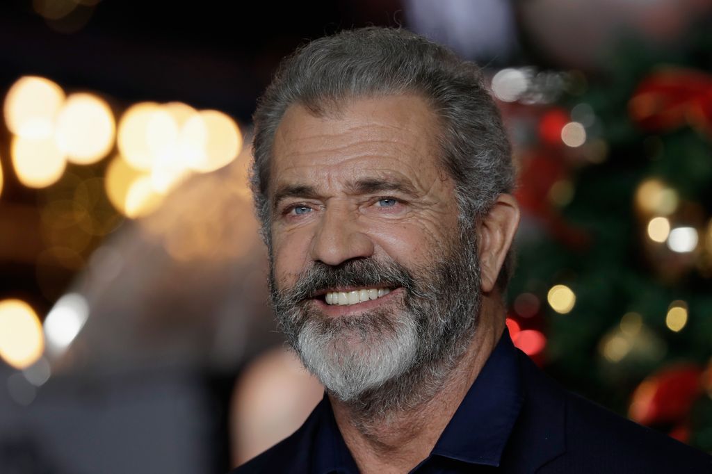 Mel Gibson smiling beard