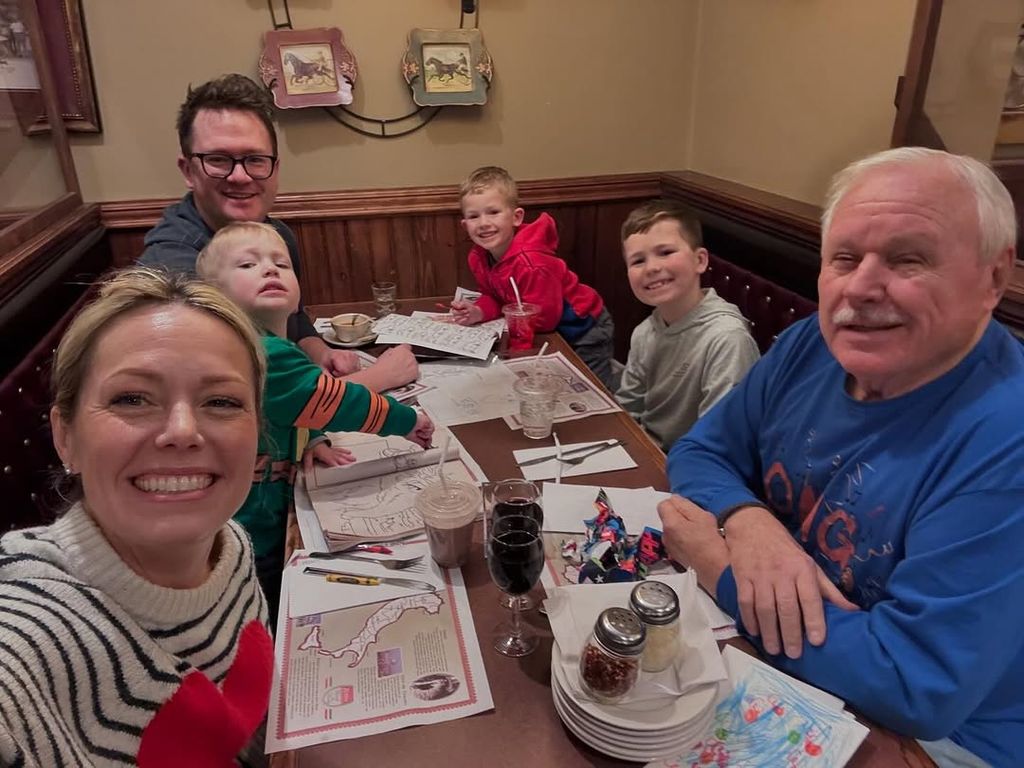 Dylan Dreyer, family dinner children and dad