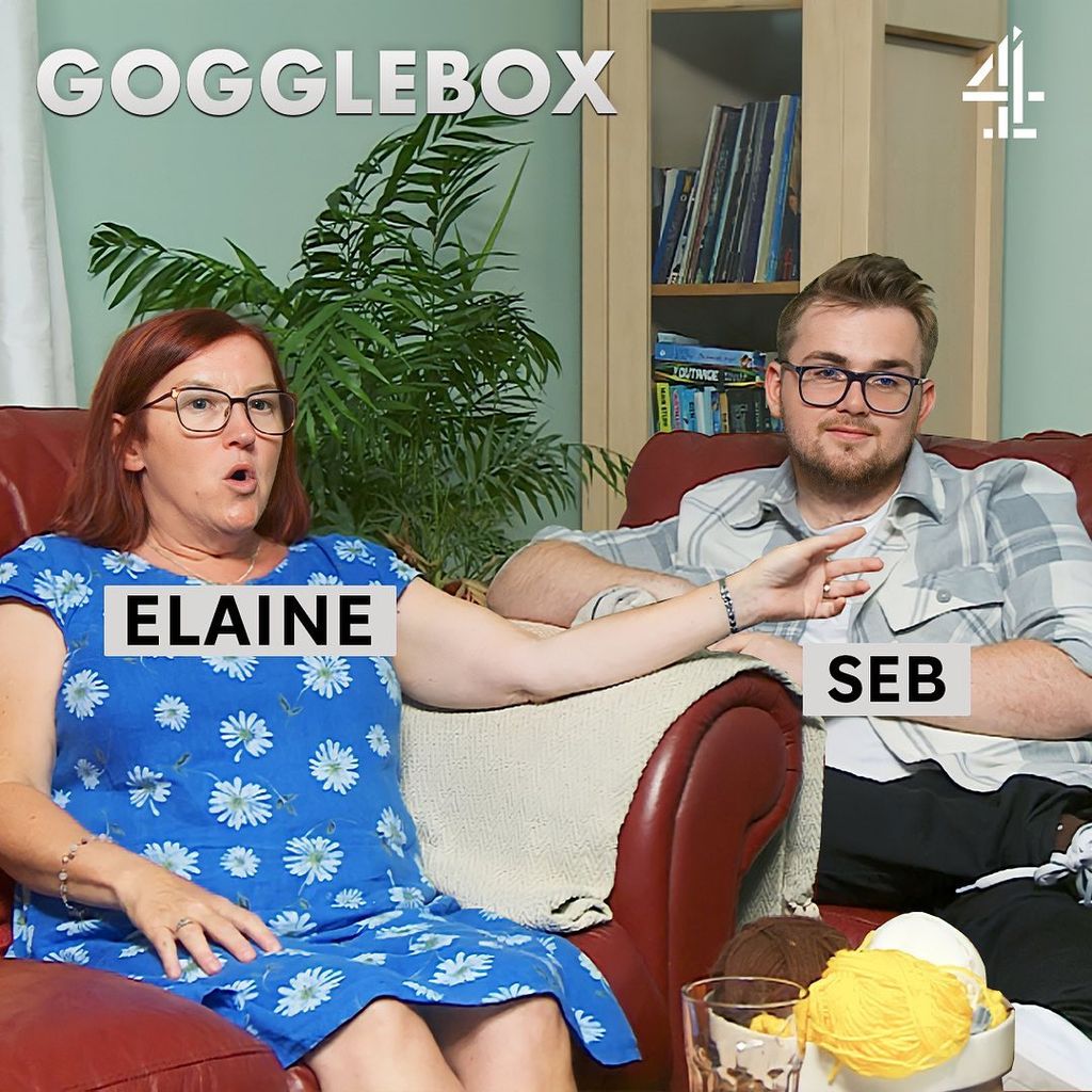 Gogglebox's Elaine and Seb