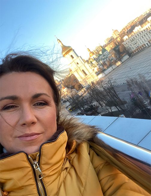 Susanna Reid posts selfie from Kyiv