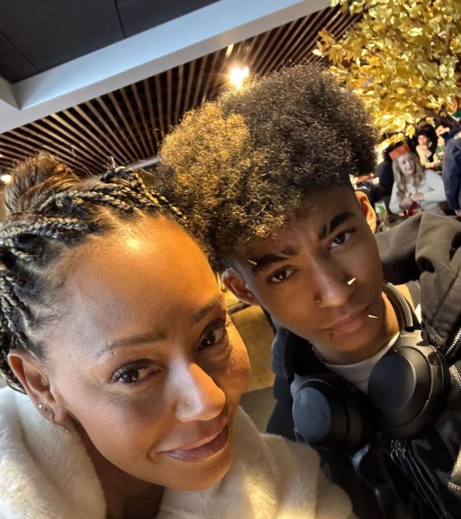 Photo shared by Mel B pictured with her teenager Angel, who she shares with Eddie Murphy, in honor of their 18th birthday on April 3, 2025