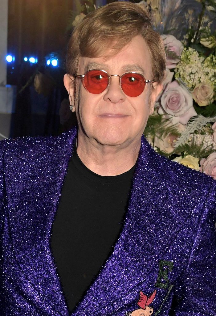 elton john blue glitter suit 