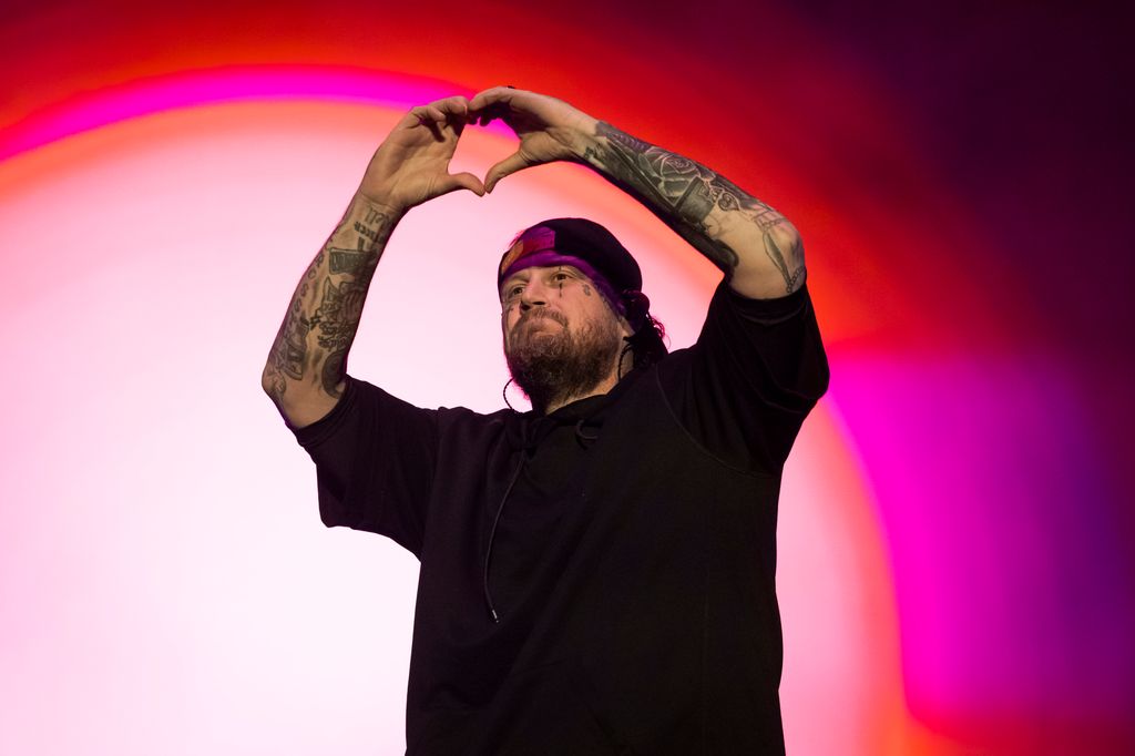 Jelly Roll performs on stage at Strummingbird Festival on November 02, 2025 in Perth, Australia 