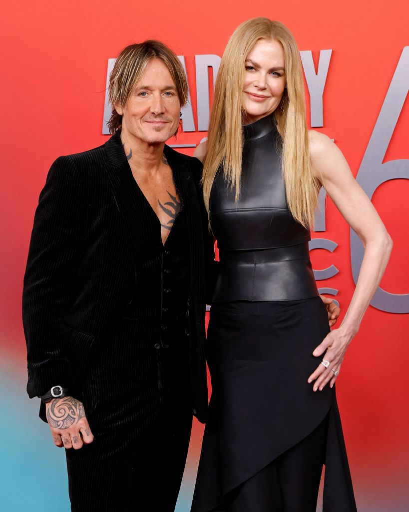 Keith Urban and Nicole Kidman attend the 2025 Academy of Country Music Awards at Omni Frisco Hotel at The Star on May 08, 2025 in Frisco, Texas.