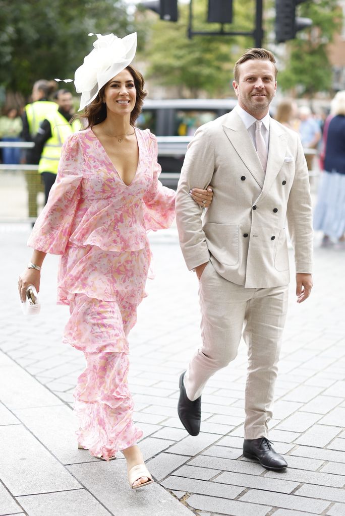 Lisa Snowdon arriving at Mel B's wedding