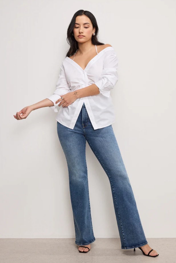 good american compression jeans