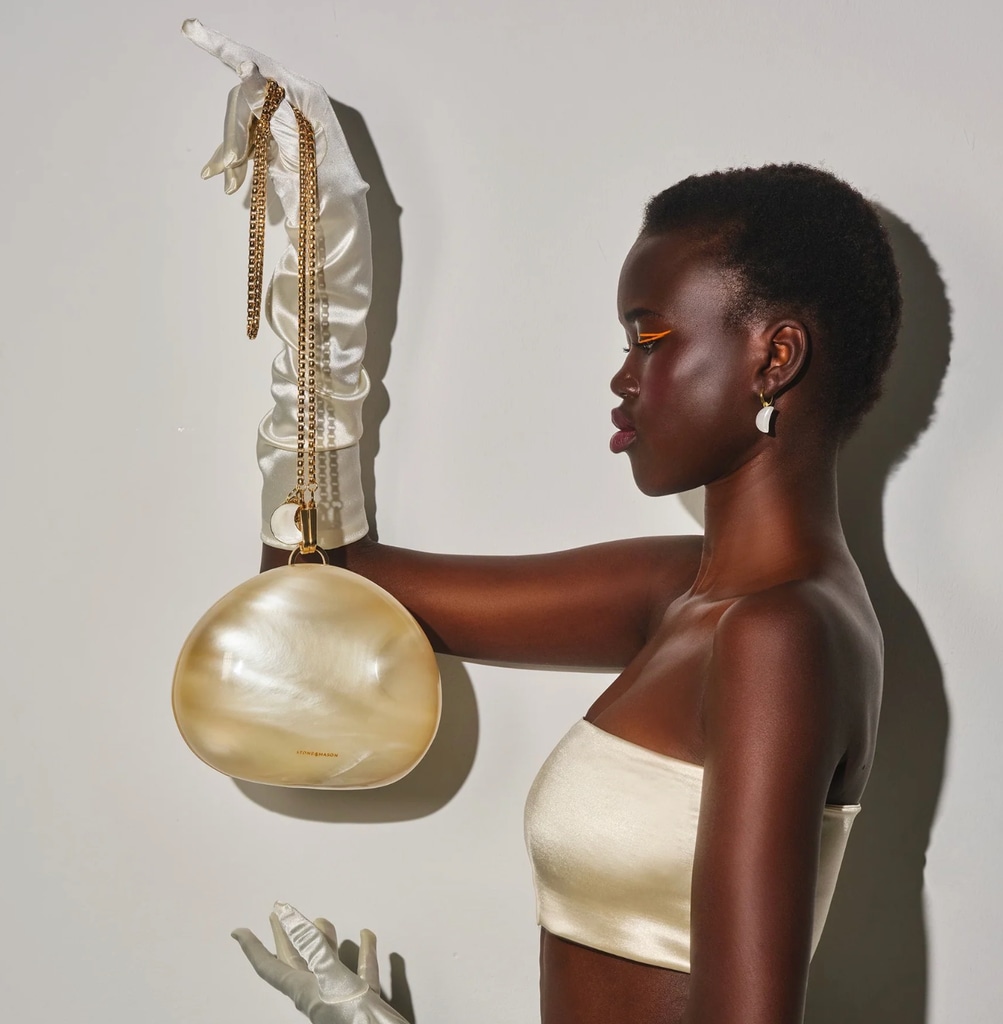 The Pearl Stone Bag & Crystal Beauty Kit
