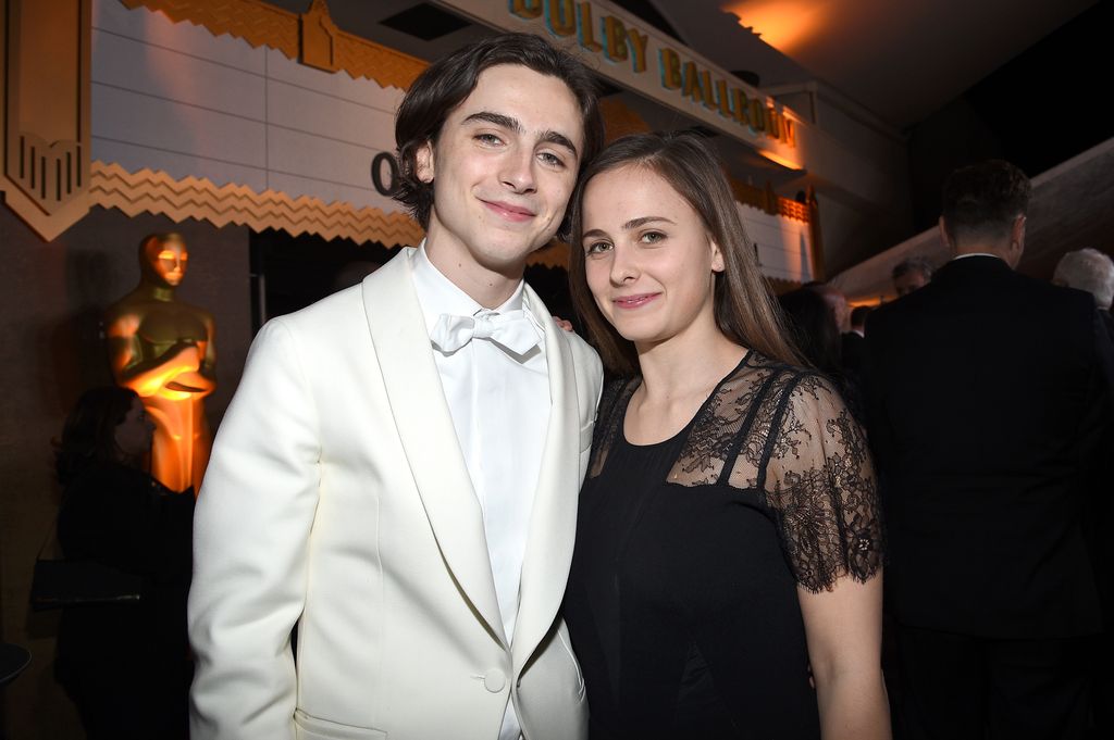Timothee Chalamet and Pauline Chalamet 