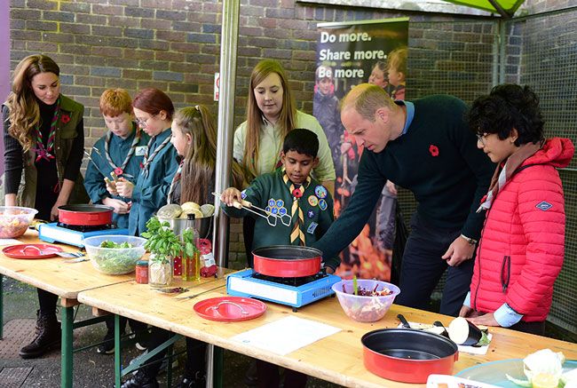 william kate meet scouts