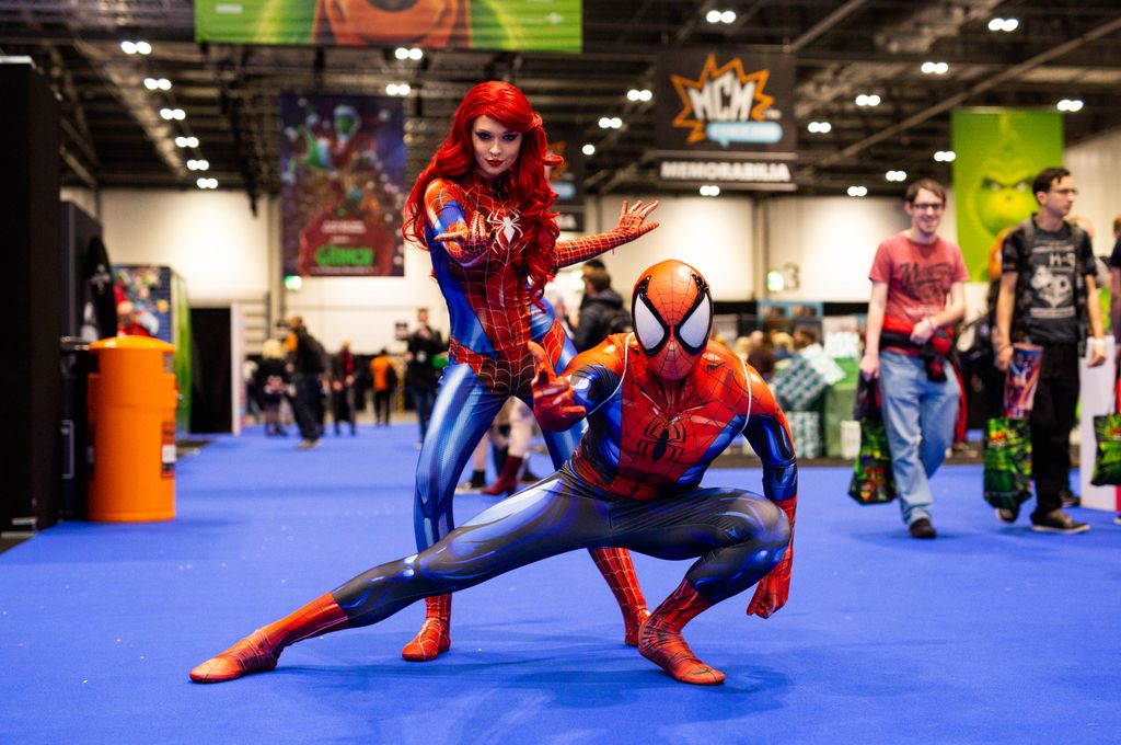 MCM Comic Con spider man and spider woman 