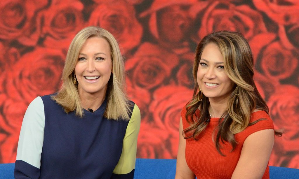 ginger zee and lara spencer smiling 