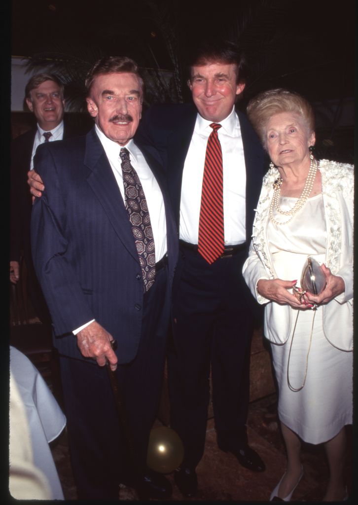 Donald Trump & Parents Mary Anne MacLeod & Fred Trump at an unspecified event, undated. (Photo by David Allen/Getty Images)